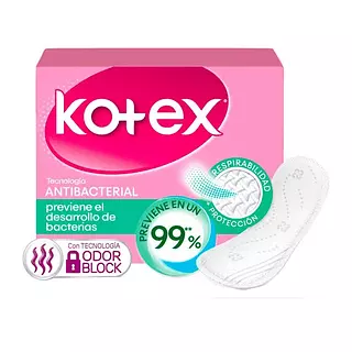Protectores Kotex Antibacterial