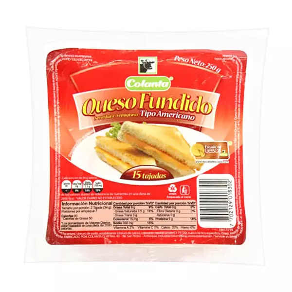 Colanta Queso Fundido Tajado