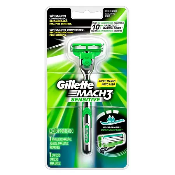 Gillete Mach 3 Maquina Sensitive Razor