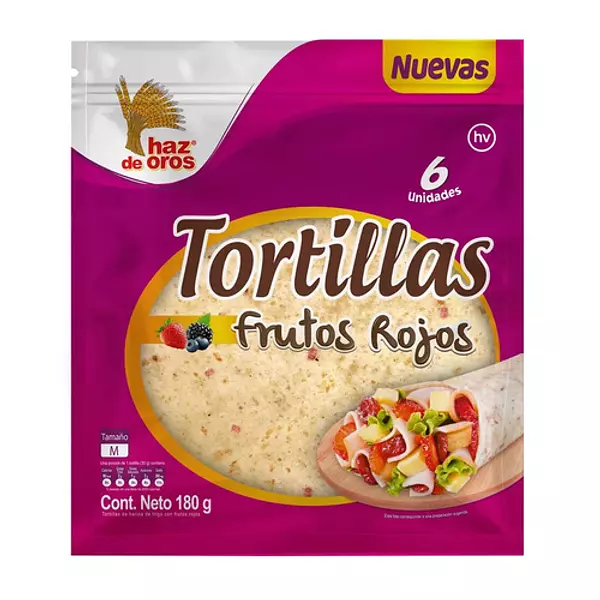Tortillas Haz de Oros Frutos Rojos