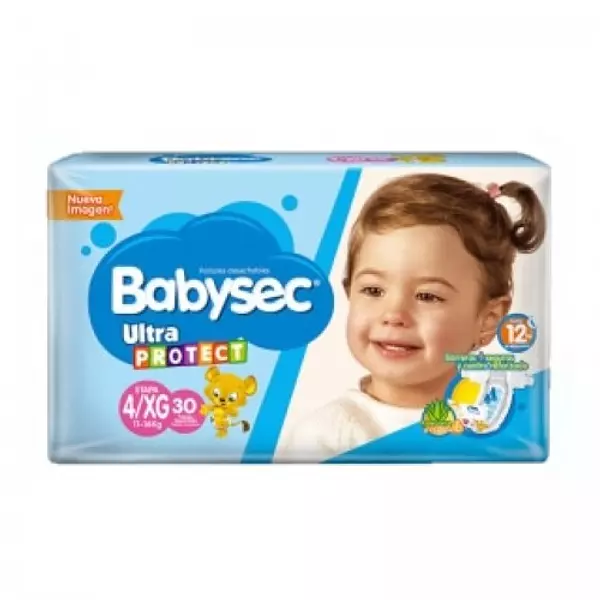 Pañales Babysec Ultraprotec Xg