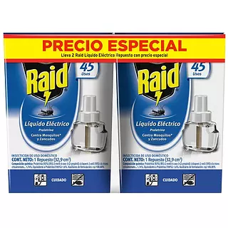 Insecticida Raid 45 Usos Repuesto