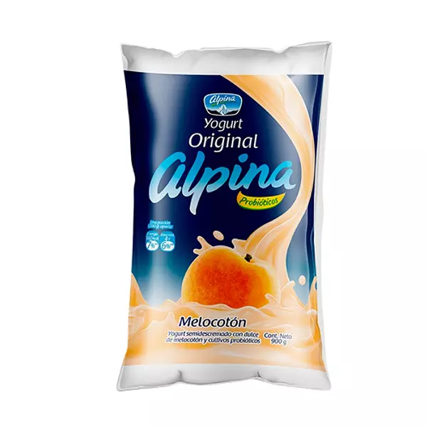 Yogurt Alpina Melocotón