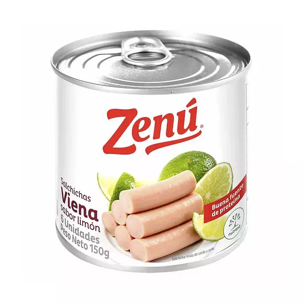 Salchicha Zenú Viena Limón