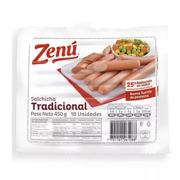 Salchicha Zenú Tradicional