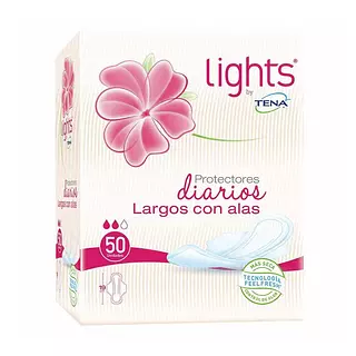Protectores Lights Tena Largo Alas