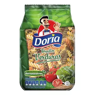 Pasta Doria Tornillos Tricolores