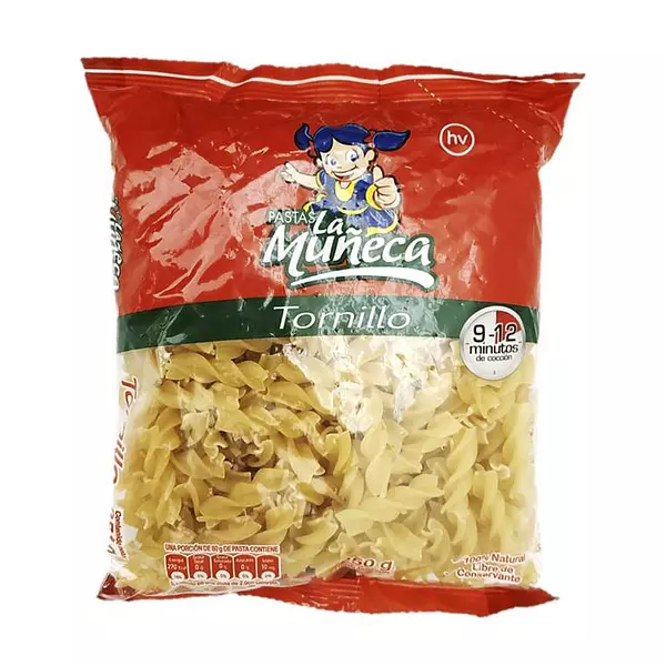 Pastas La Muñeca Tornillos