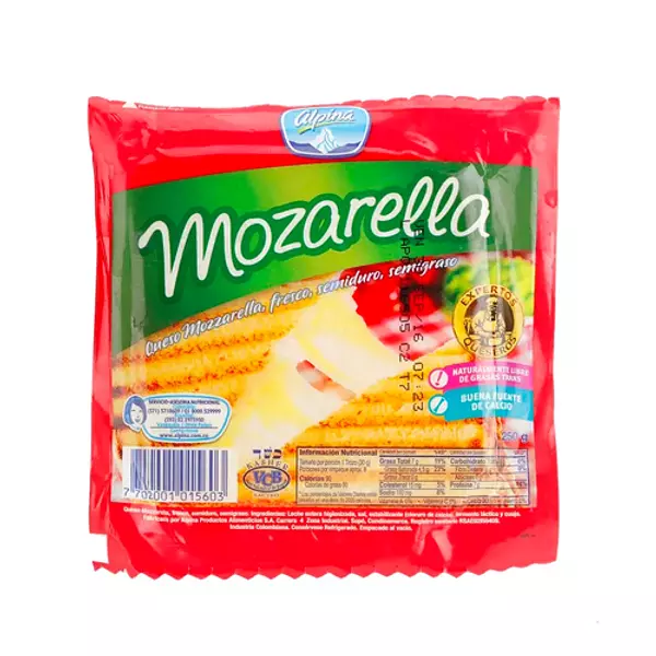 Queso Mozarela Alpina