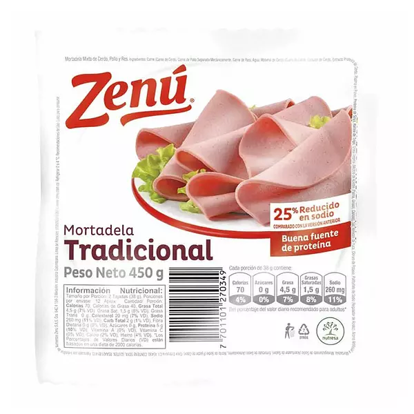 Mortadela Zenú Tradicional