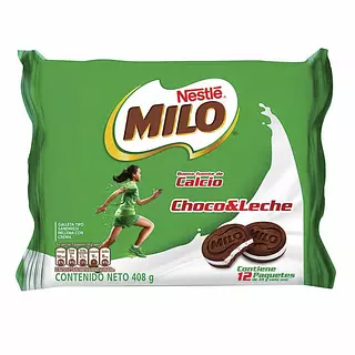 Milo Galleta Sándwich Choco Leche