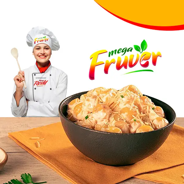 Papa Criolla Cremosa Con Queso