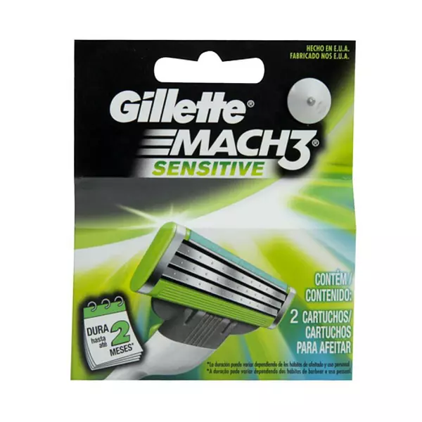 Gillette Mach 3 Maquina Sensitive Razor Repuesto