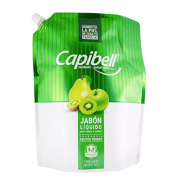 Jabón Líquido Capibell Frutos Verdes 1700