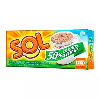 Chocolate Sol 50% Menos Azúcar