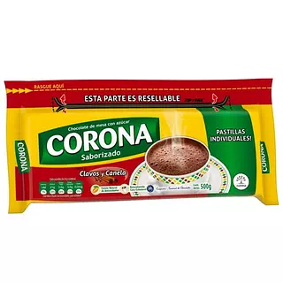 Chocolate Corona Clavos Y Canela Resellable