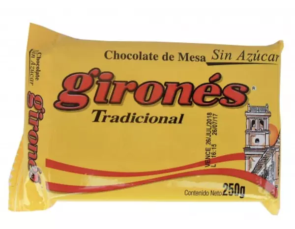 Chocolate Gironés Sin Azúcar Tradicional