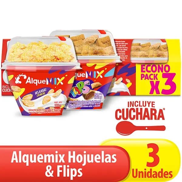 Yogurt Alqueria Mix Hojuelas y Flips