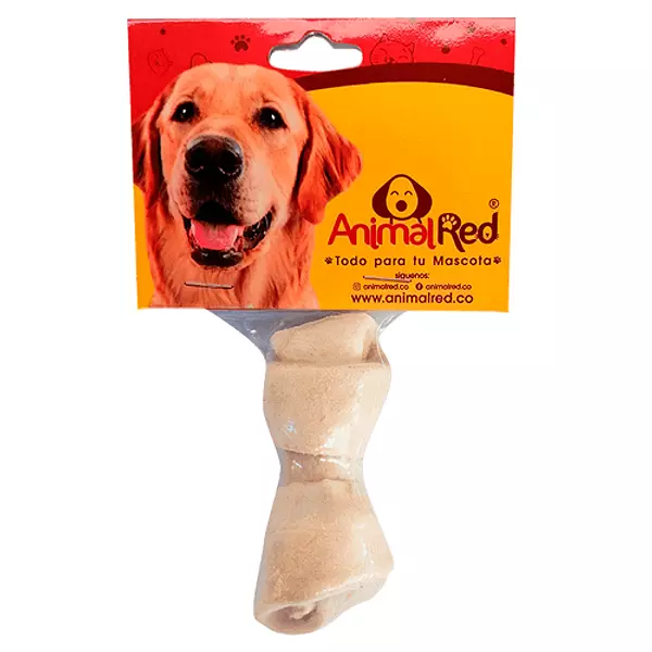 Hueso Natural Animal Red 2 Pulgadas