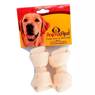 Hueso Natural Animal Red 2 Pulgadas