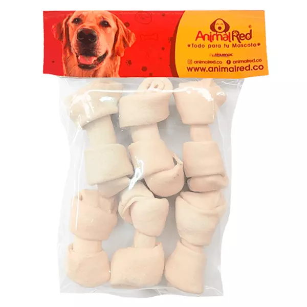 Hueso Natural Animal Red 2 Pulgadas