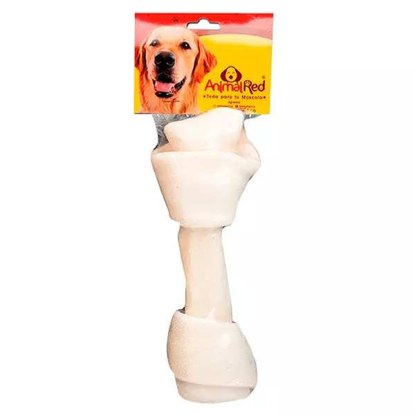 Hueso Natural Animal Red 9 Pulgadas