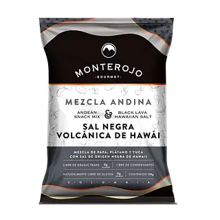 Mezcla Andina Papa Plátano y Yuca Monterojo Sal Negra Hawái