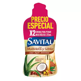 Crema Para Peinar Savital Multioleos