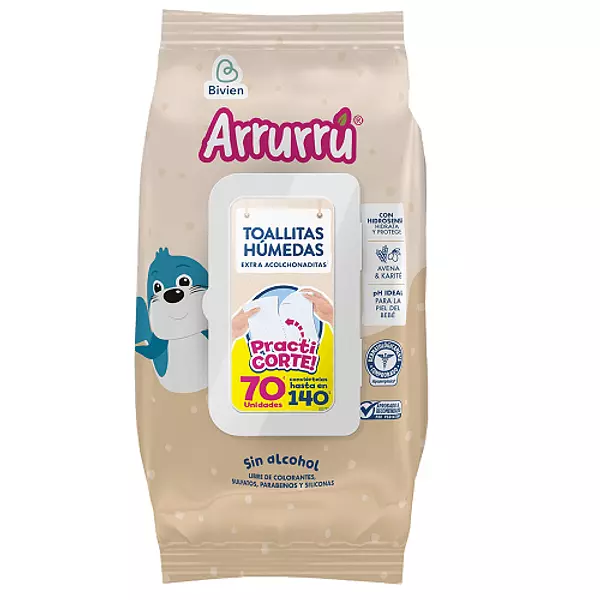 Toallas Humedas Arrurru Avena