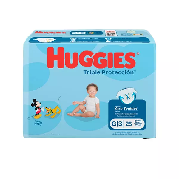 Pañal Huggies Triple Proteccion Etapa 3 G