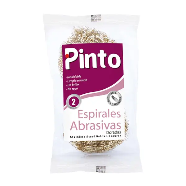 Esponja Pinto Inoxidable Dorada