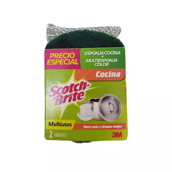 Esponjilla Scotch Brite Cocina + Multiesponja