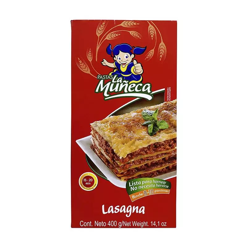 Pasta Para Lasagna La Muñeca
